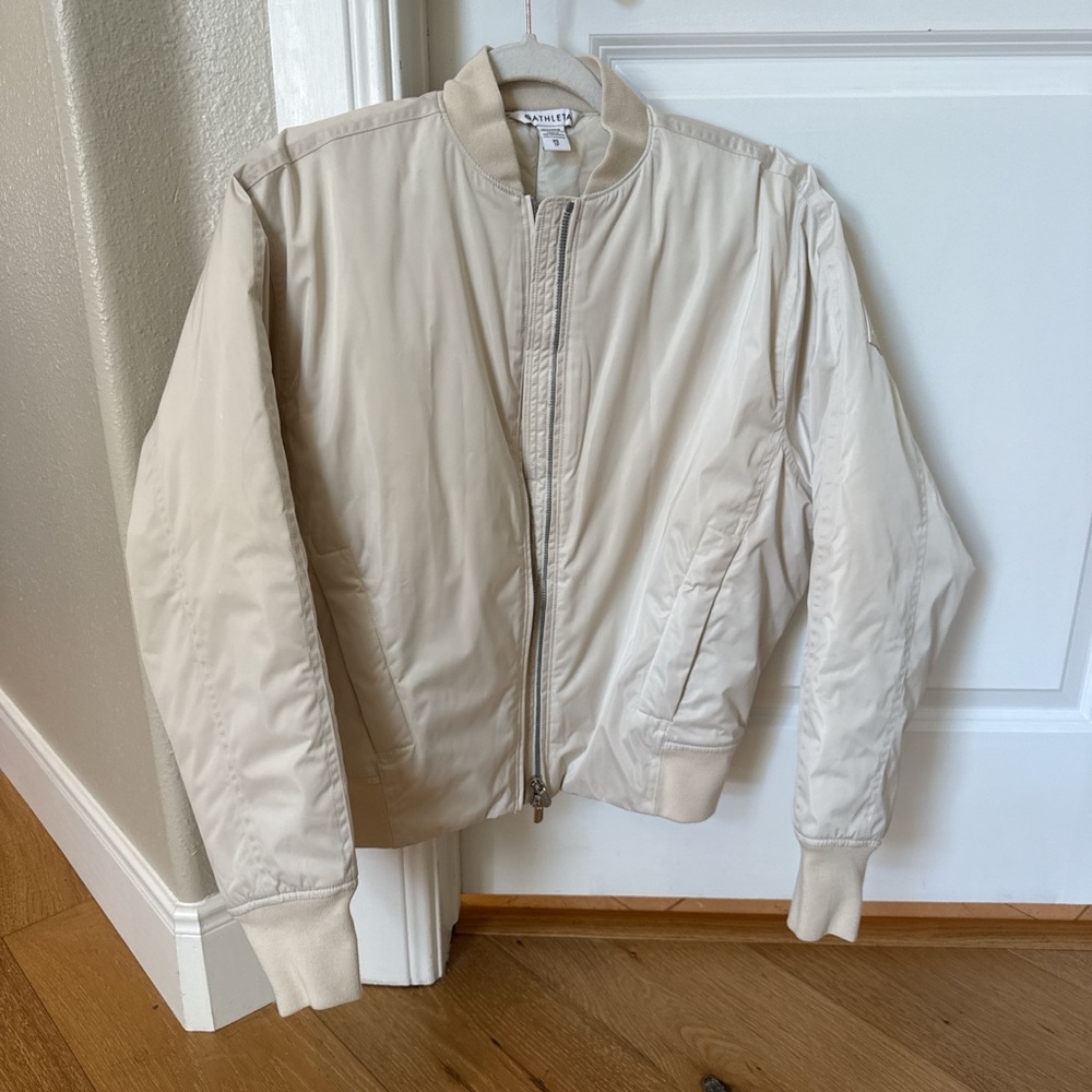 Athleta Women’s Beige Bomber Jacket